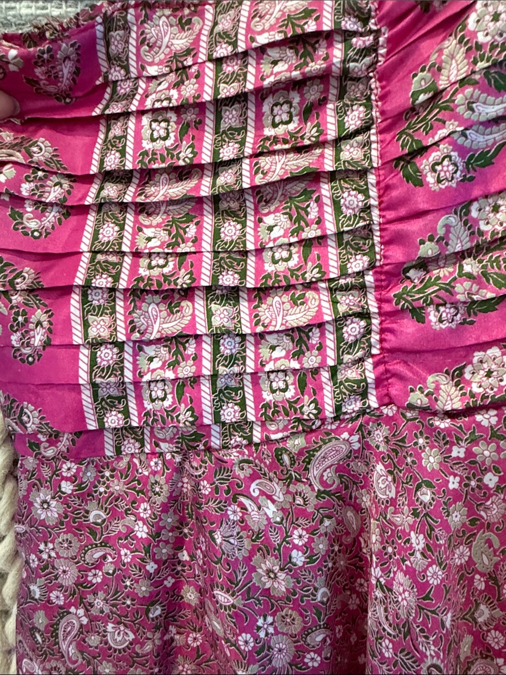 India Boutique Pink Floral Handkerchief-Hem Sundress - Picture 3 of 4
